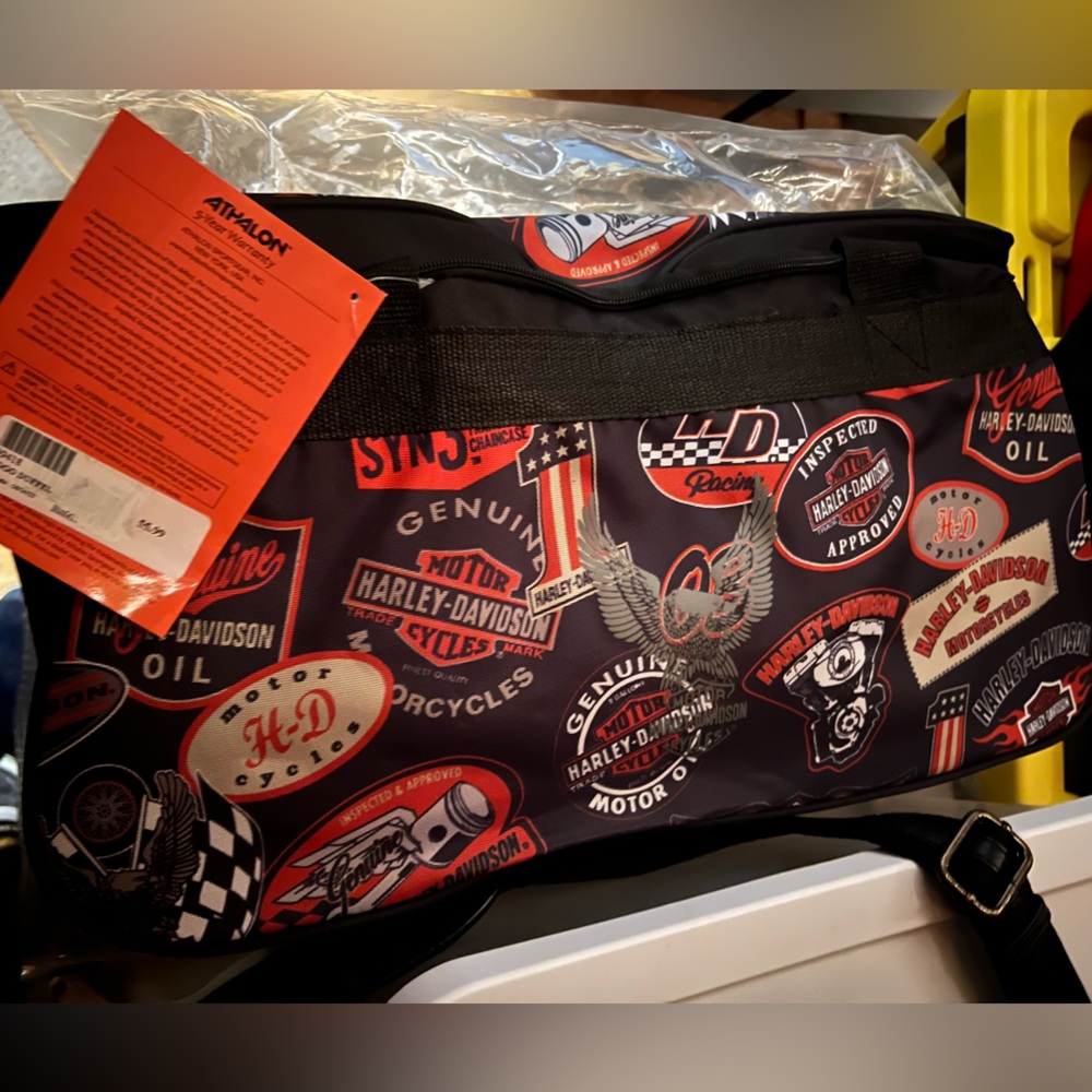 Harley-Davidson Orange and Black Logo Duffel 2023